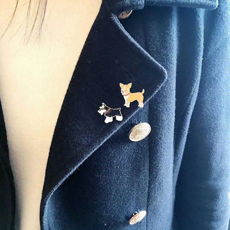 Dog Brooches by Style's Bug (2pcs pack)