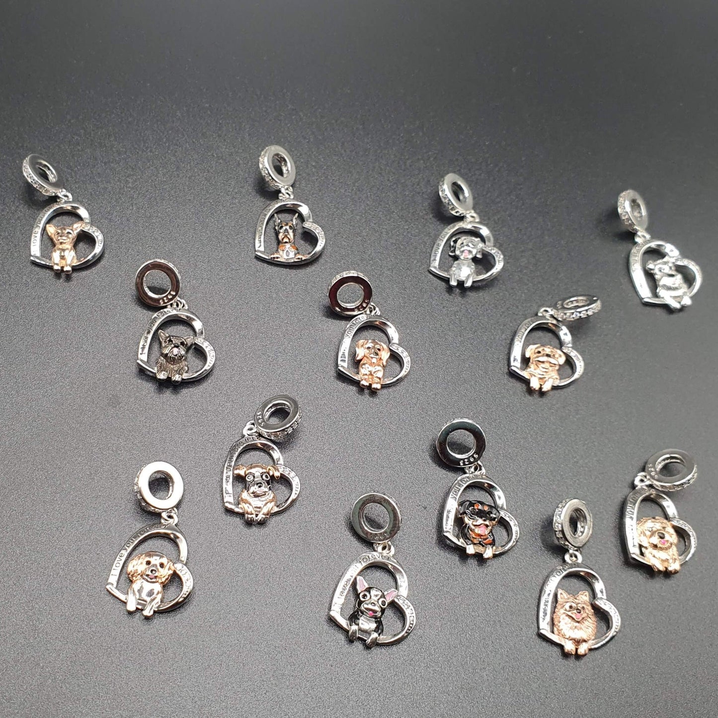 Boxer "I love you forever" Dog pendant
