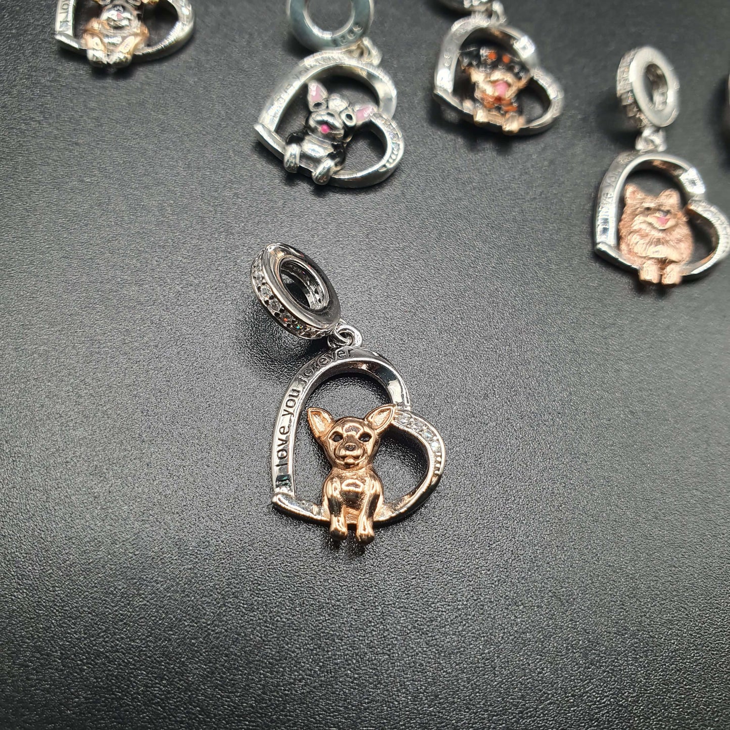 Boxer "I love you forever" Dog pendant