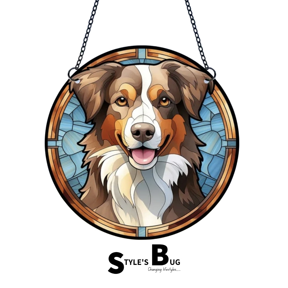 Artistic Hanging Dog Ornament