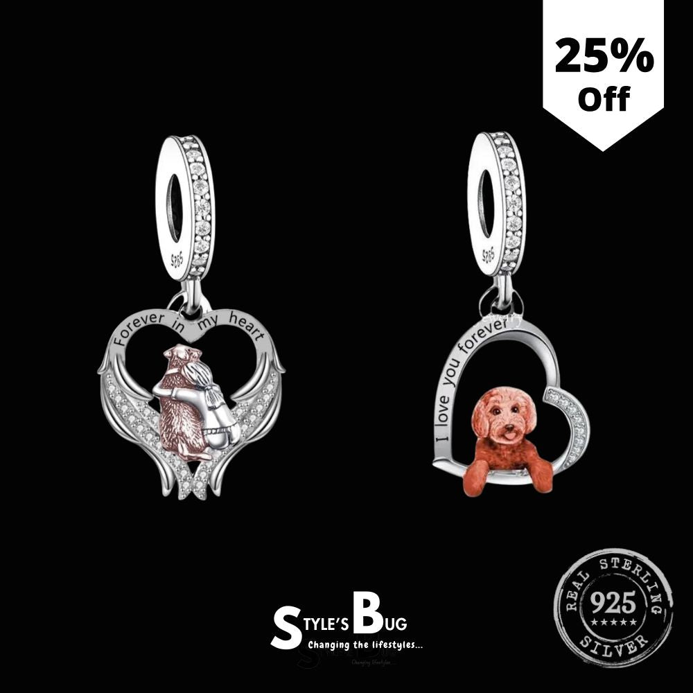 Realistic Cavapoo pendants