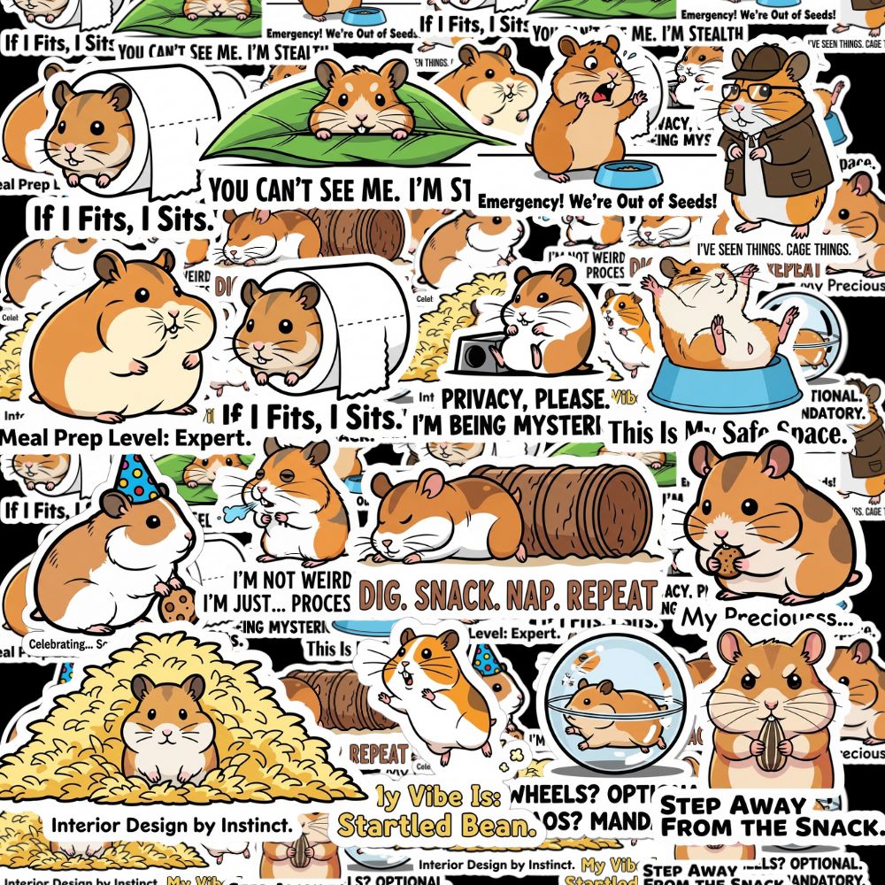 Hamster Sticker Packs by Style's Bug