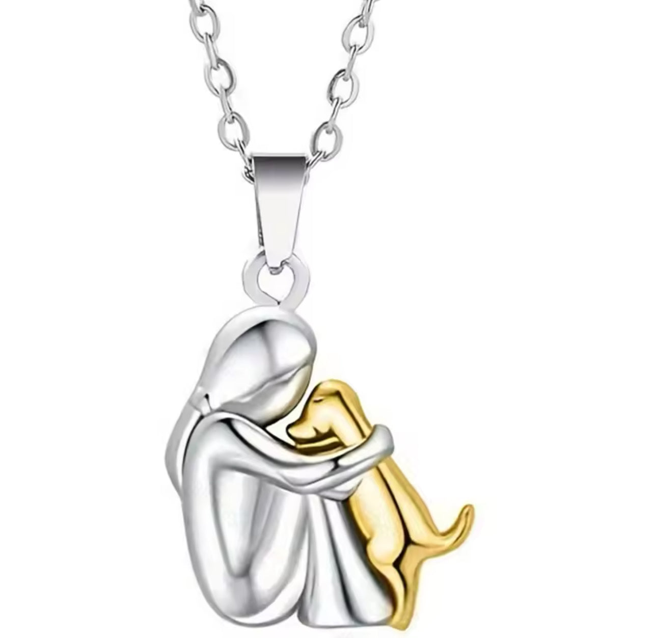 ‘Golden Retriever with Mom’ Jewelry Set