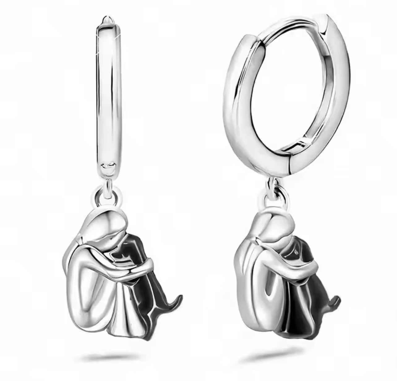 ‘Border Collie with Mom’ Jewelry Set