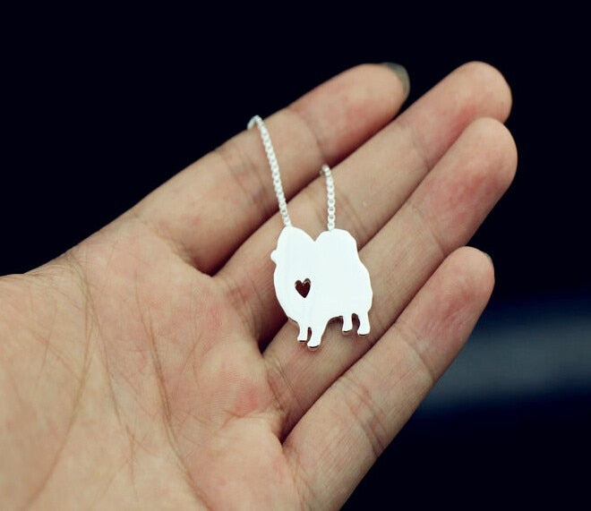 Realistic Pomeranian necklace