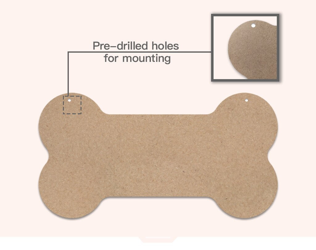 "A Spoiled DOG lives here" hanging sign