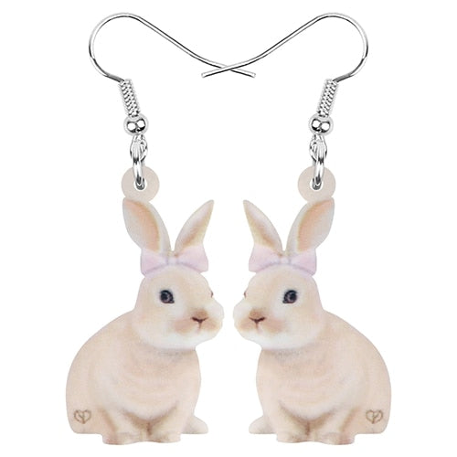 Curious & Cute Rabbit earrings (2 pairs pack)