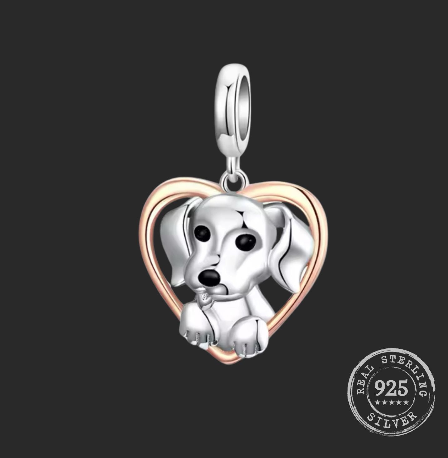 Vizsla "I love you forever" Pendants
