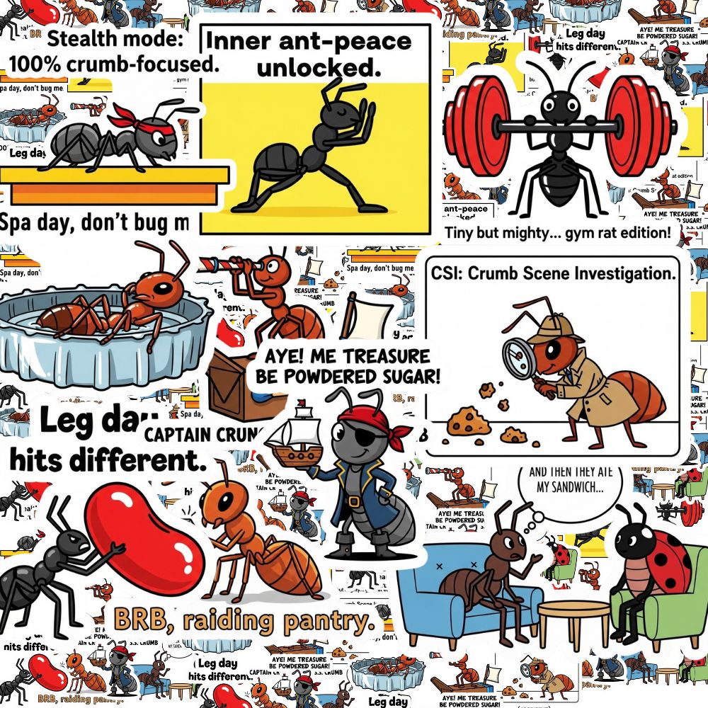 Ant Sticker Packs by Style's Bug