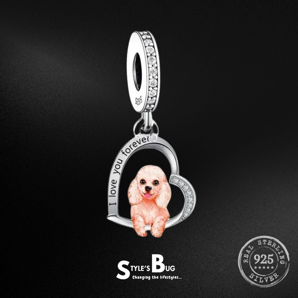 Realistic Cavapoo pendants