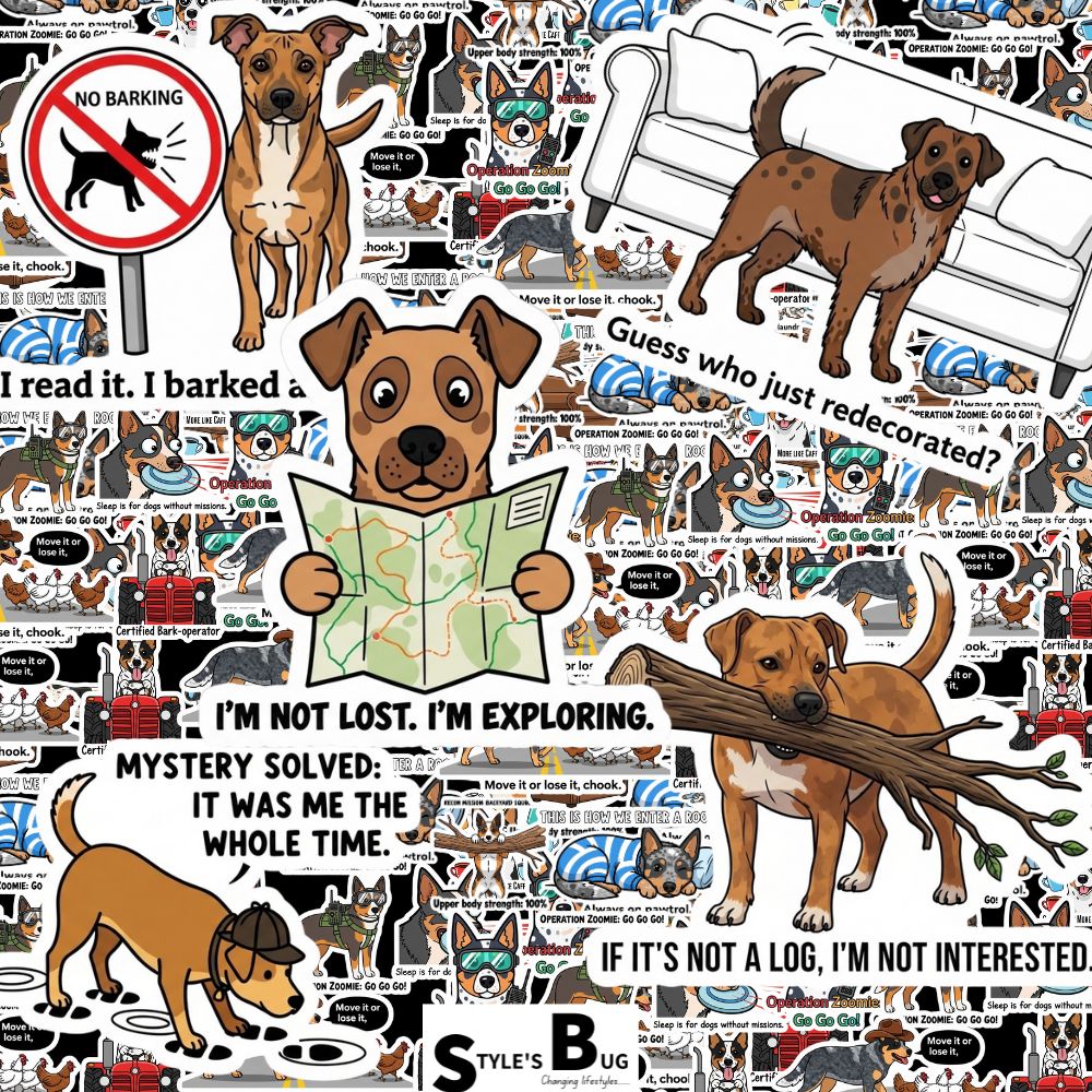 Mountain Cur Sticker Pack by Style's Bug