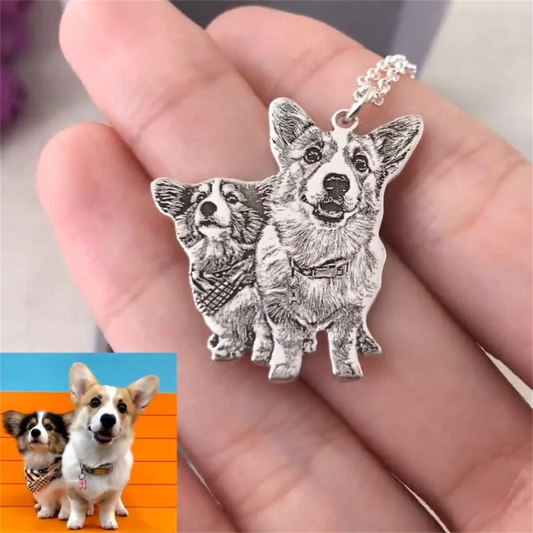 Custom pet photo keychain by Style's Bug