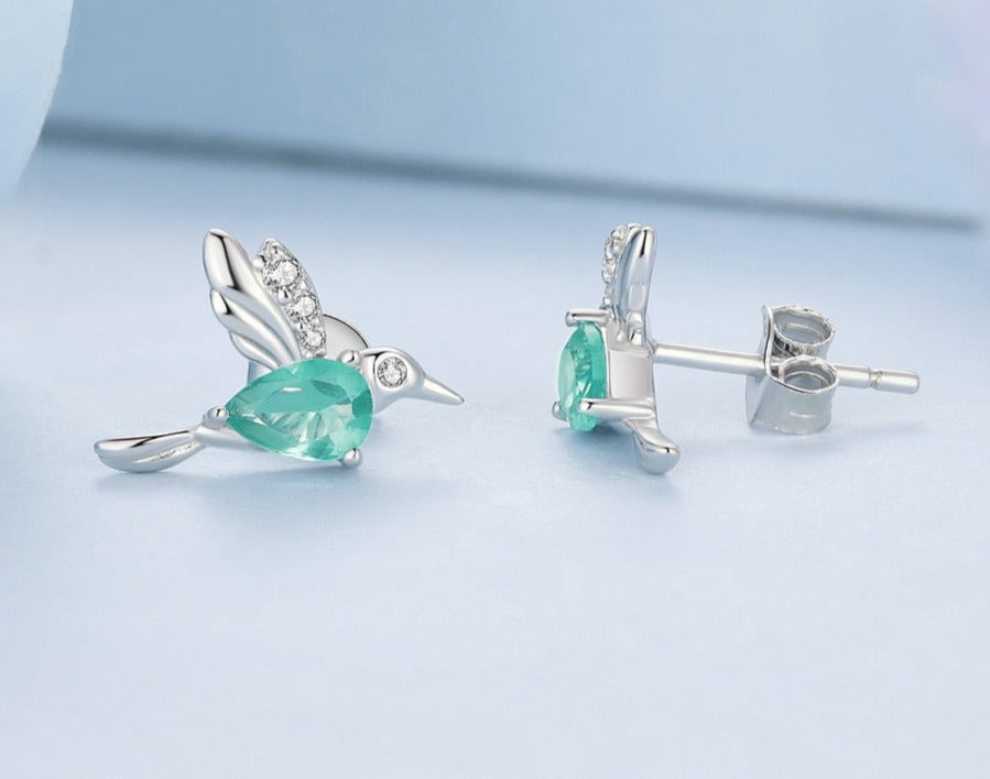 Crystal Hummingbird earrings