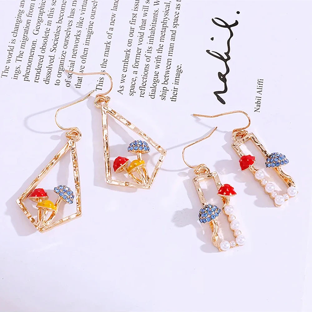Artistic Mushroom Jewelry Sets