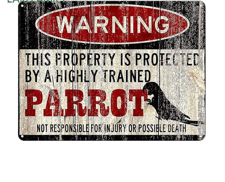 Funny Pet Warning Sign Stickers (2pcs pack)