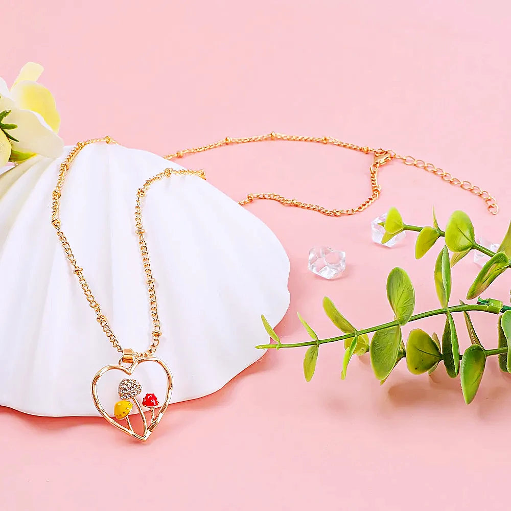 Artistic Mushroom Jewelry Sets