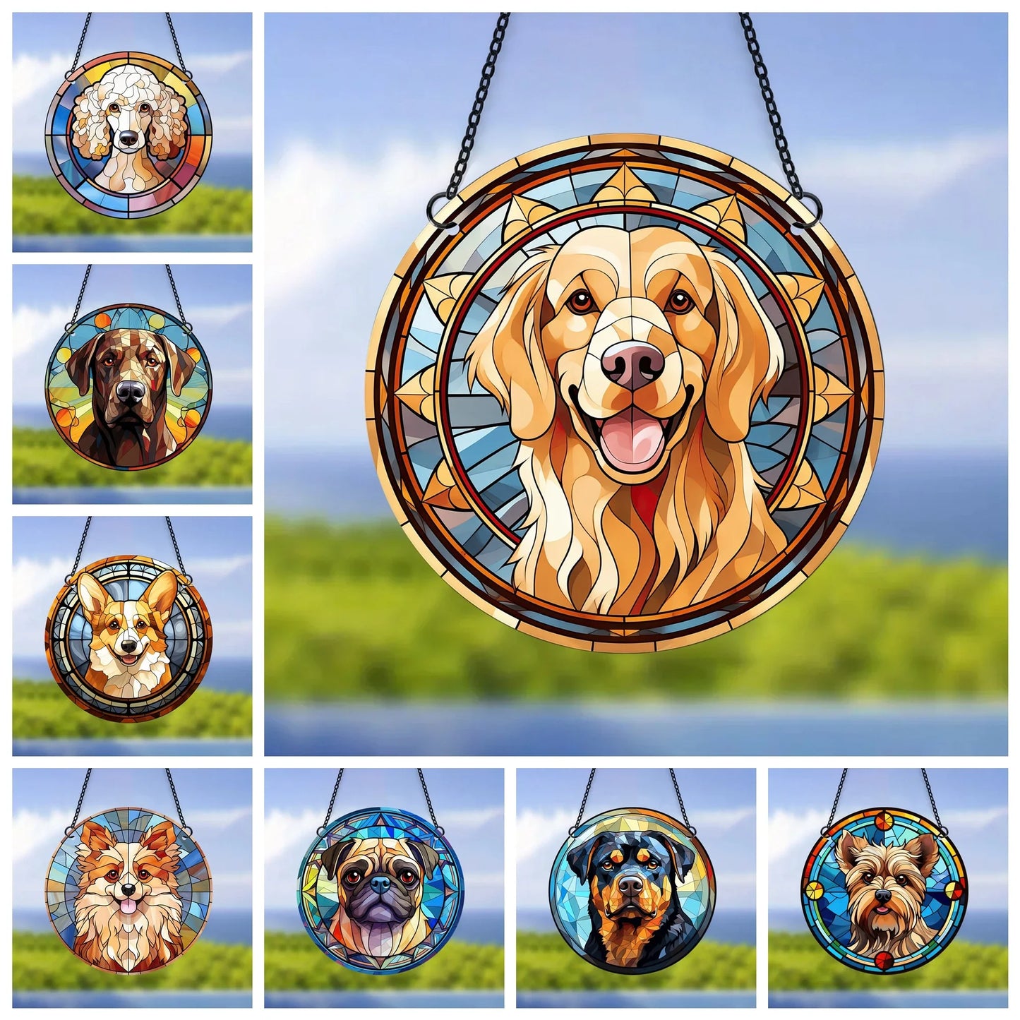 German Shepherd Artistic Hanging Ornament