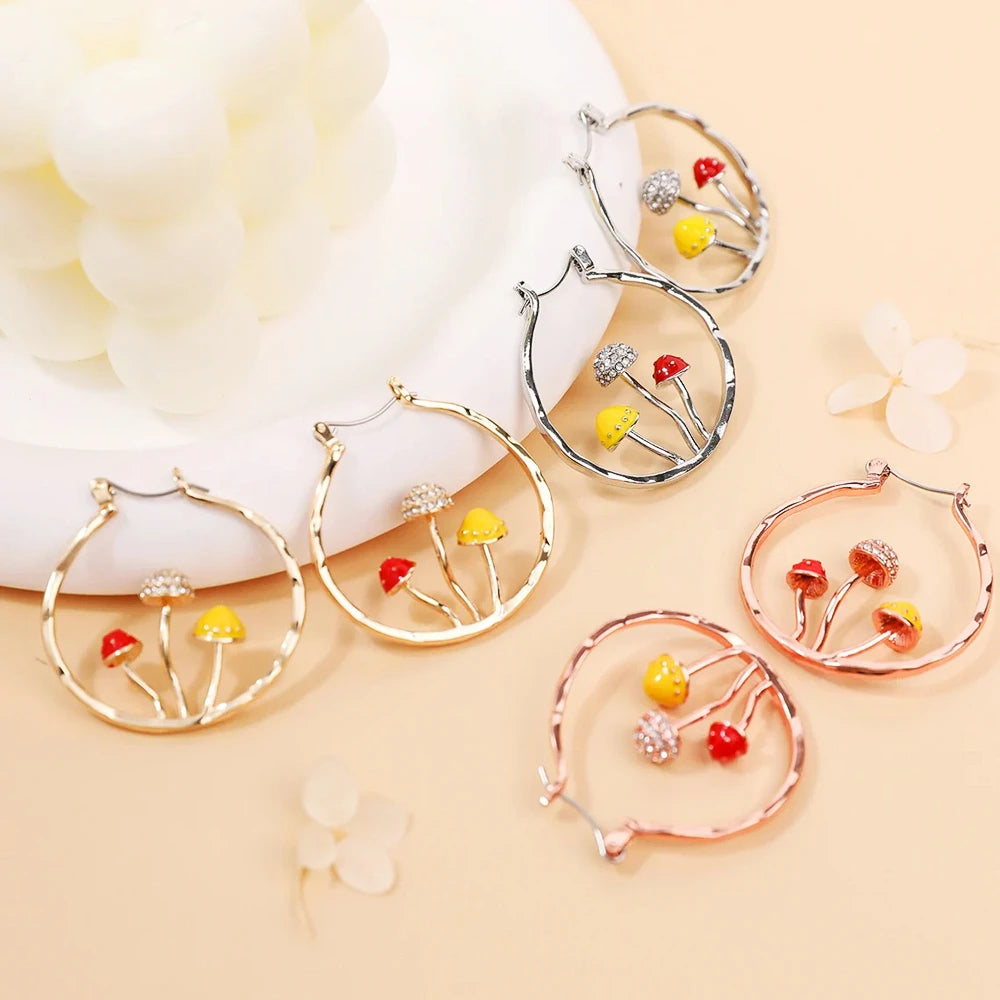 Artistic Mushroom Jewelry Sets
