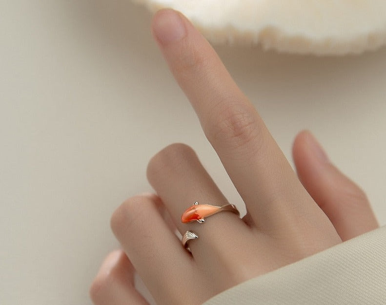 " The Blind Koi " Adjustable Ring