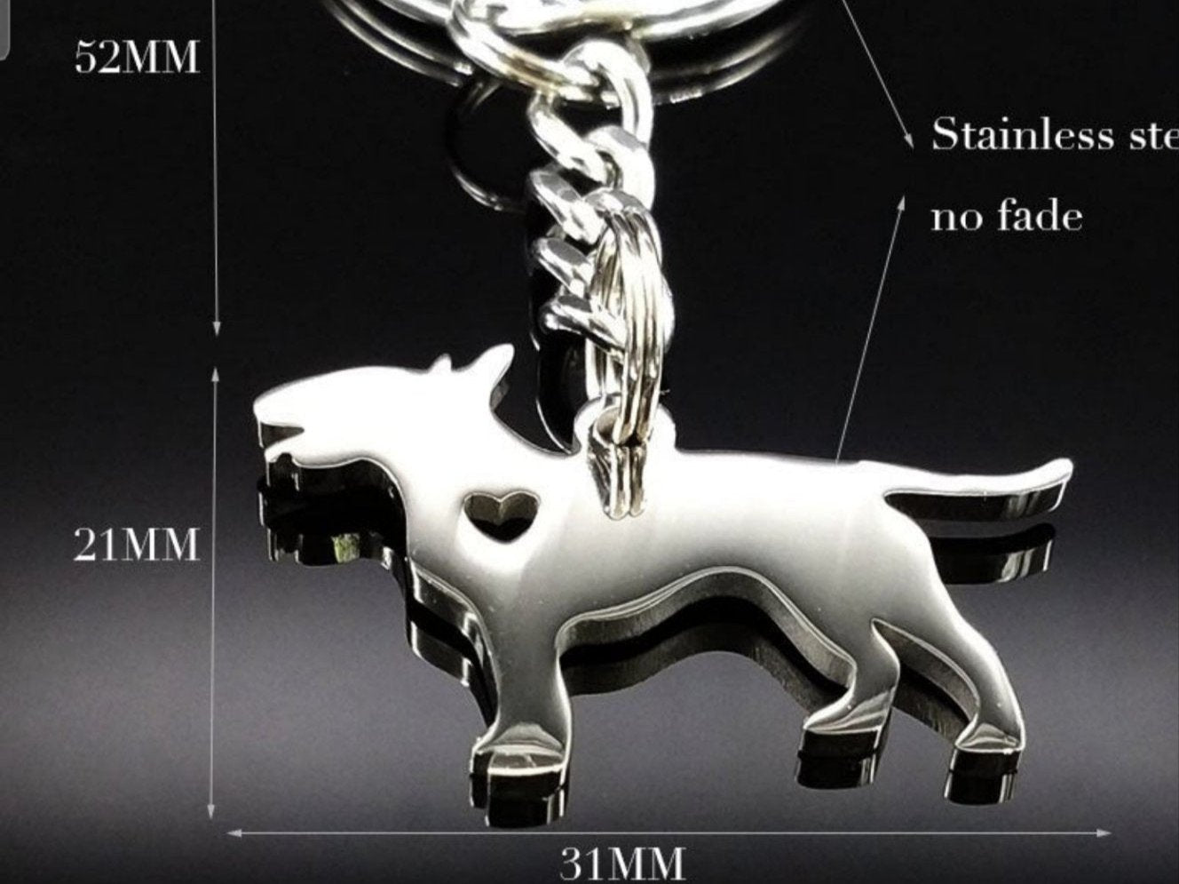Special Bull Terrier necklaces and keychains