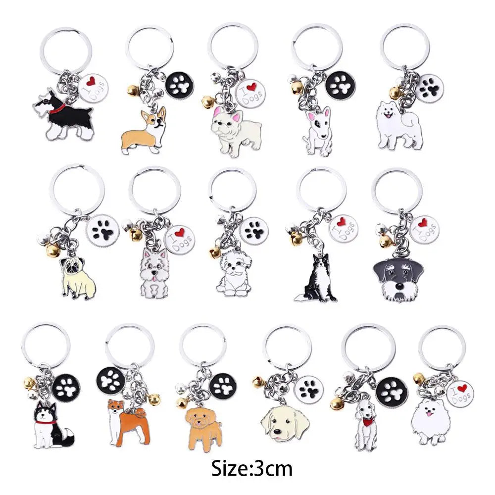 Mini Dog Keychains