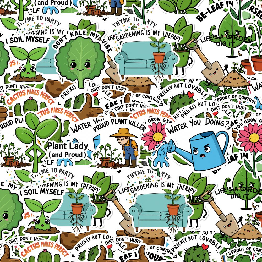 Gardening Sticker Packs by Style's Bug