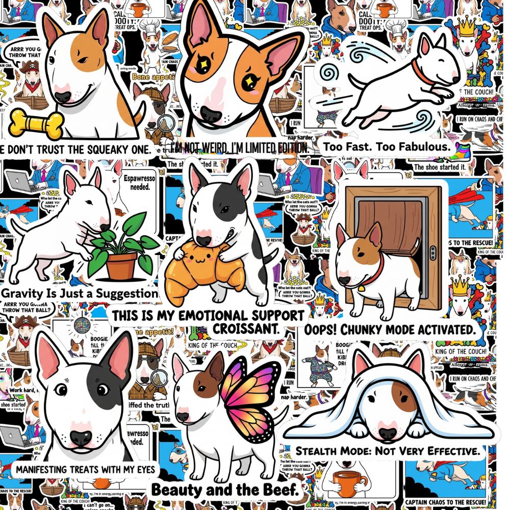 Bull Terrier Sticker Pack by Style's Bug