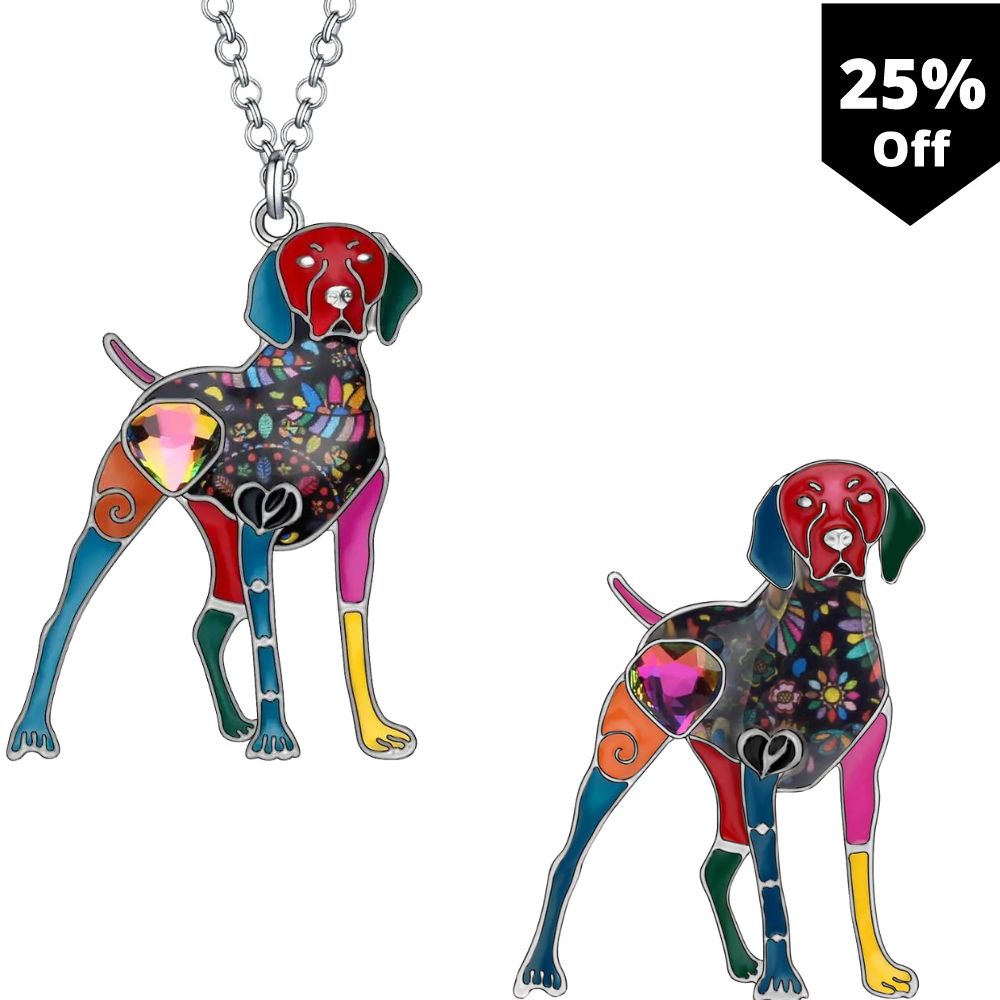 Artistic Doberman Necklace / Brooch (Not cropped ears)