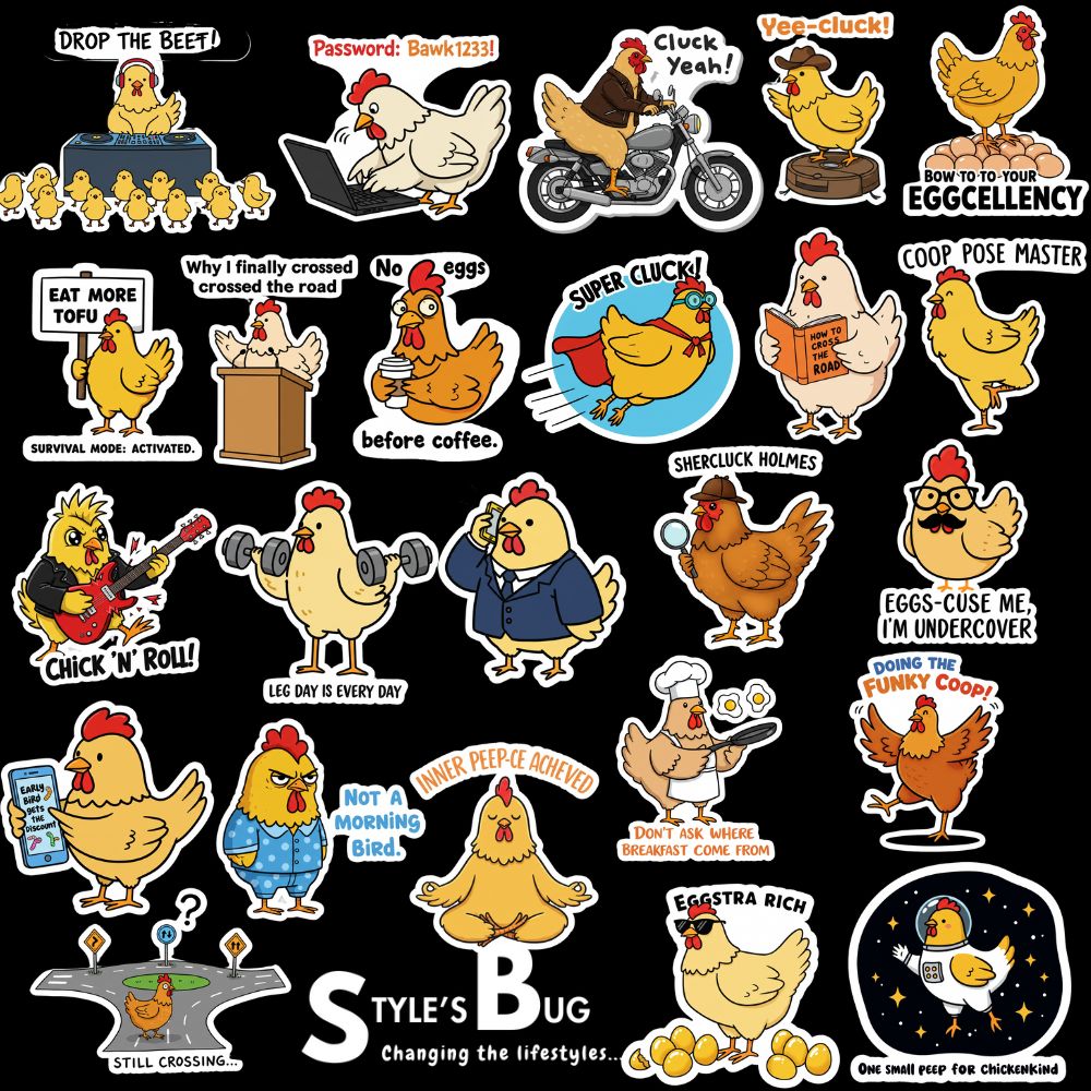 Poultry Sticker packs by Style's Bug