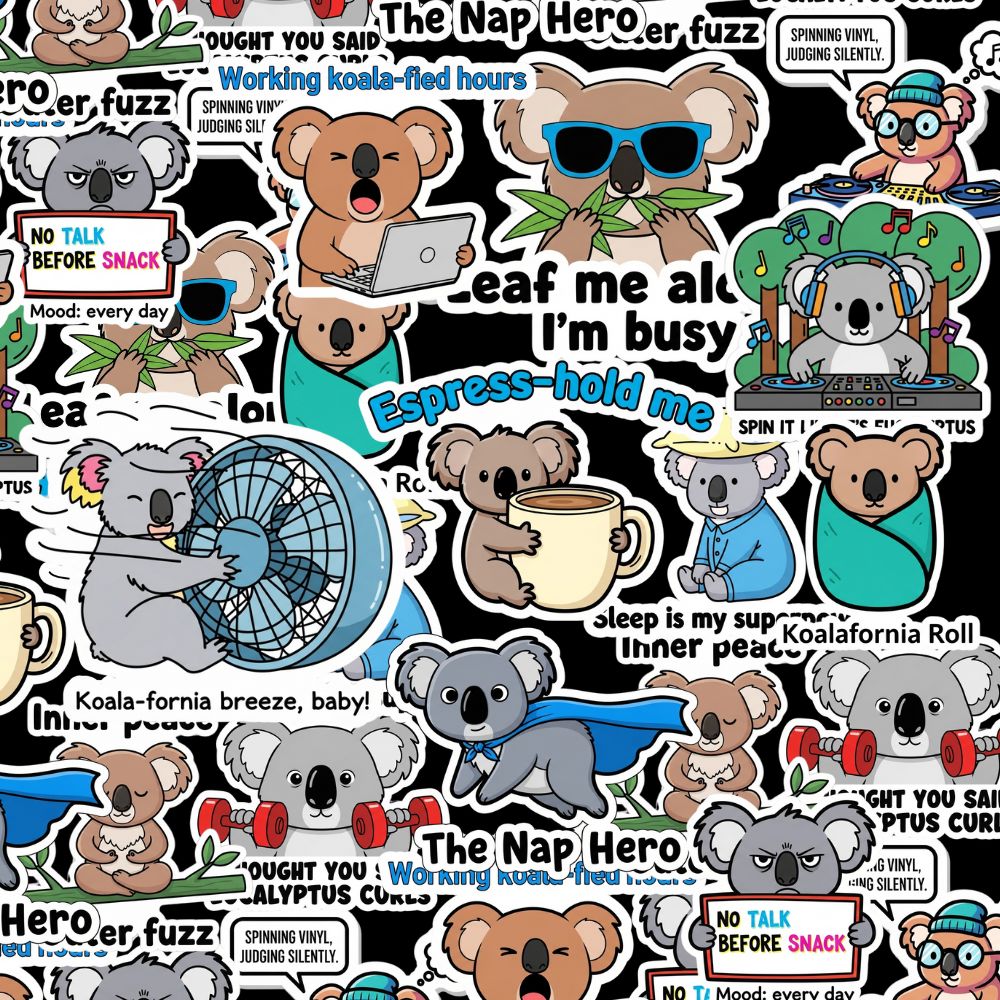 Koala Sticker Pack by Style's Bug