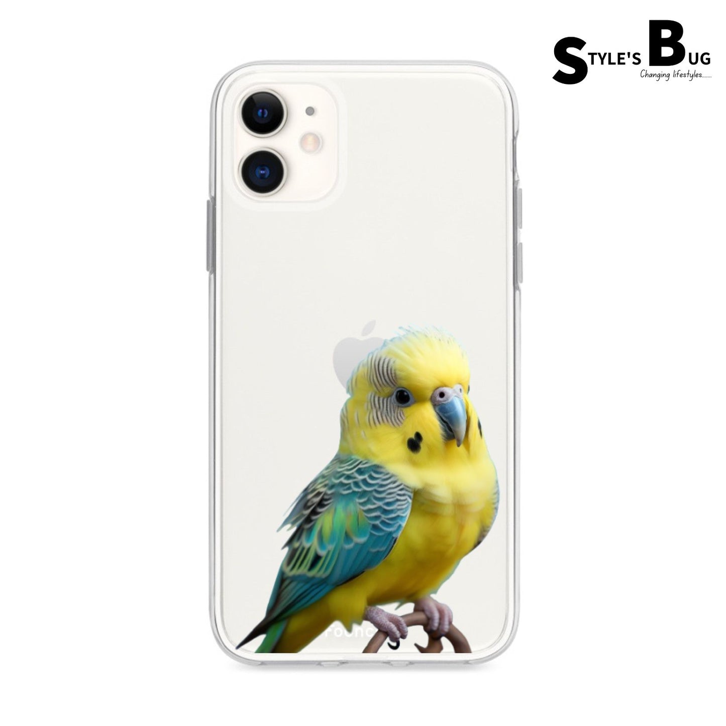Proud Budgie phone case by Style's Bug