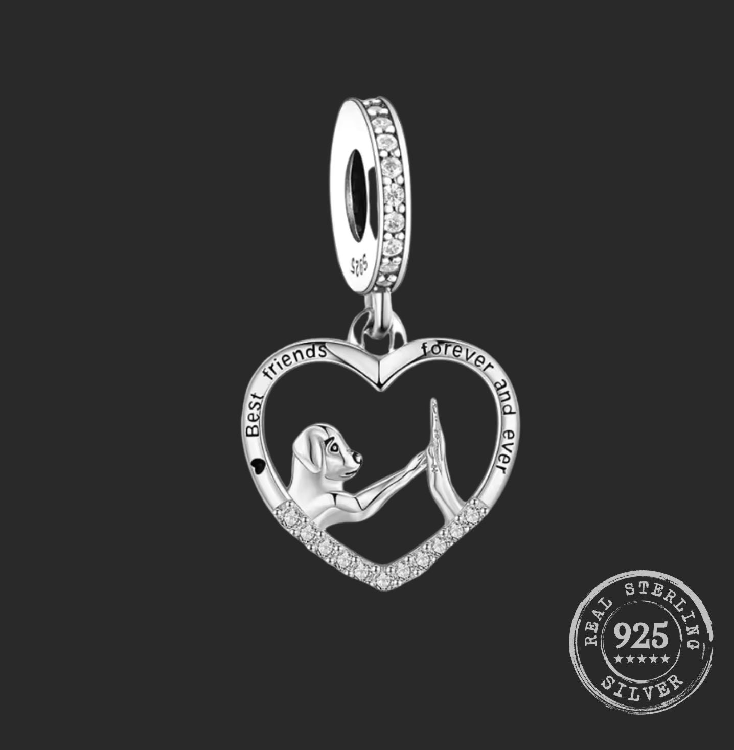 Labrador "I love you forever" Pendant