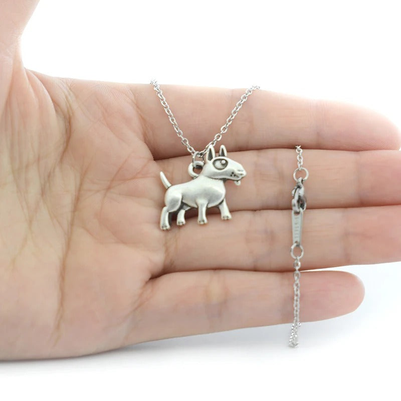 Vintage Bull Terrier Jewelry Set