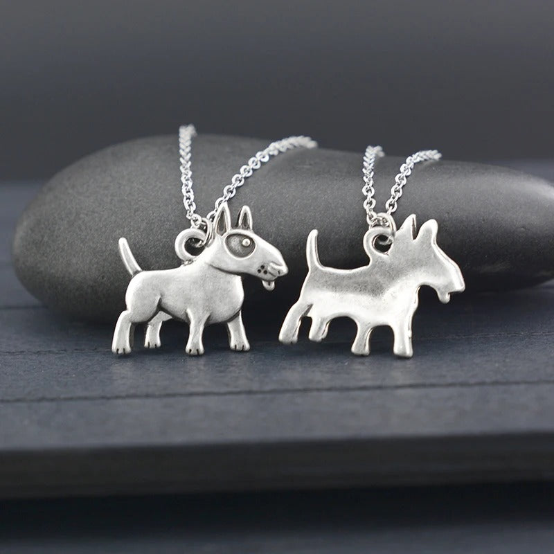 Vintage Bull Terrier Jewelry Set