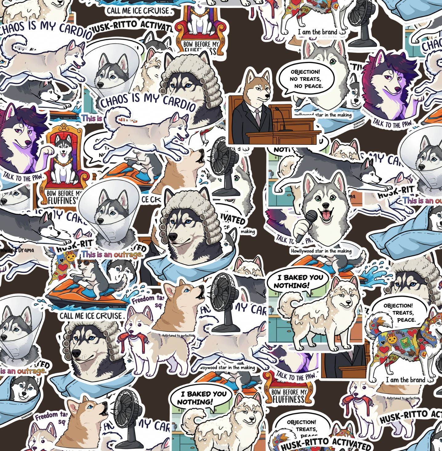 Husky Sticker Pack by Style's Bug