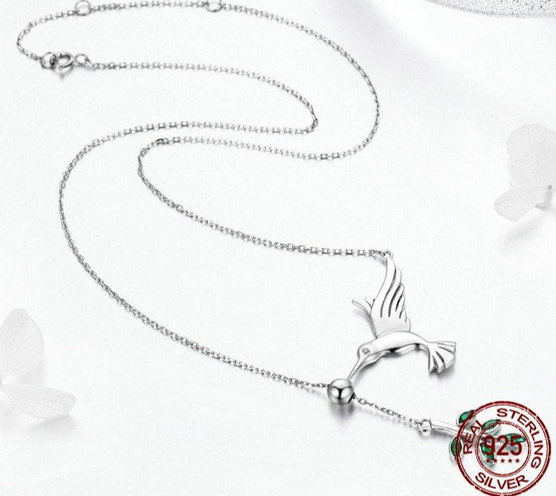 Flying Hummingbird Jewelry Set