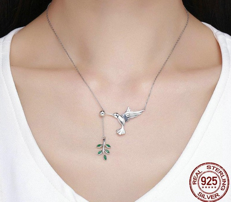 Flying Hummingbird Jewelry Set