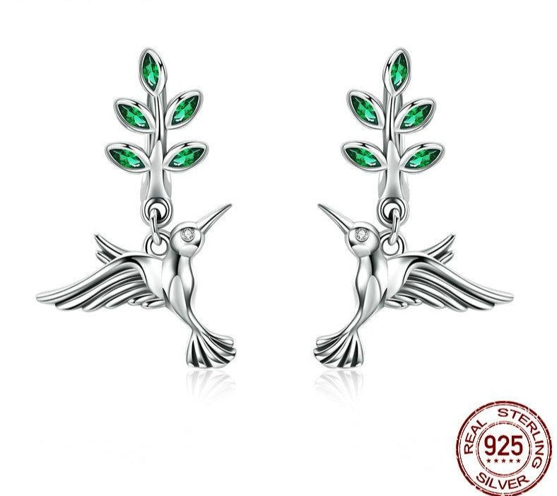 Flying Hummingbird Jewelry Set