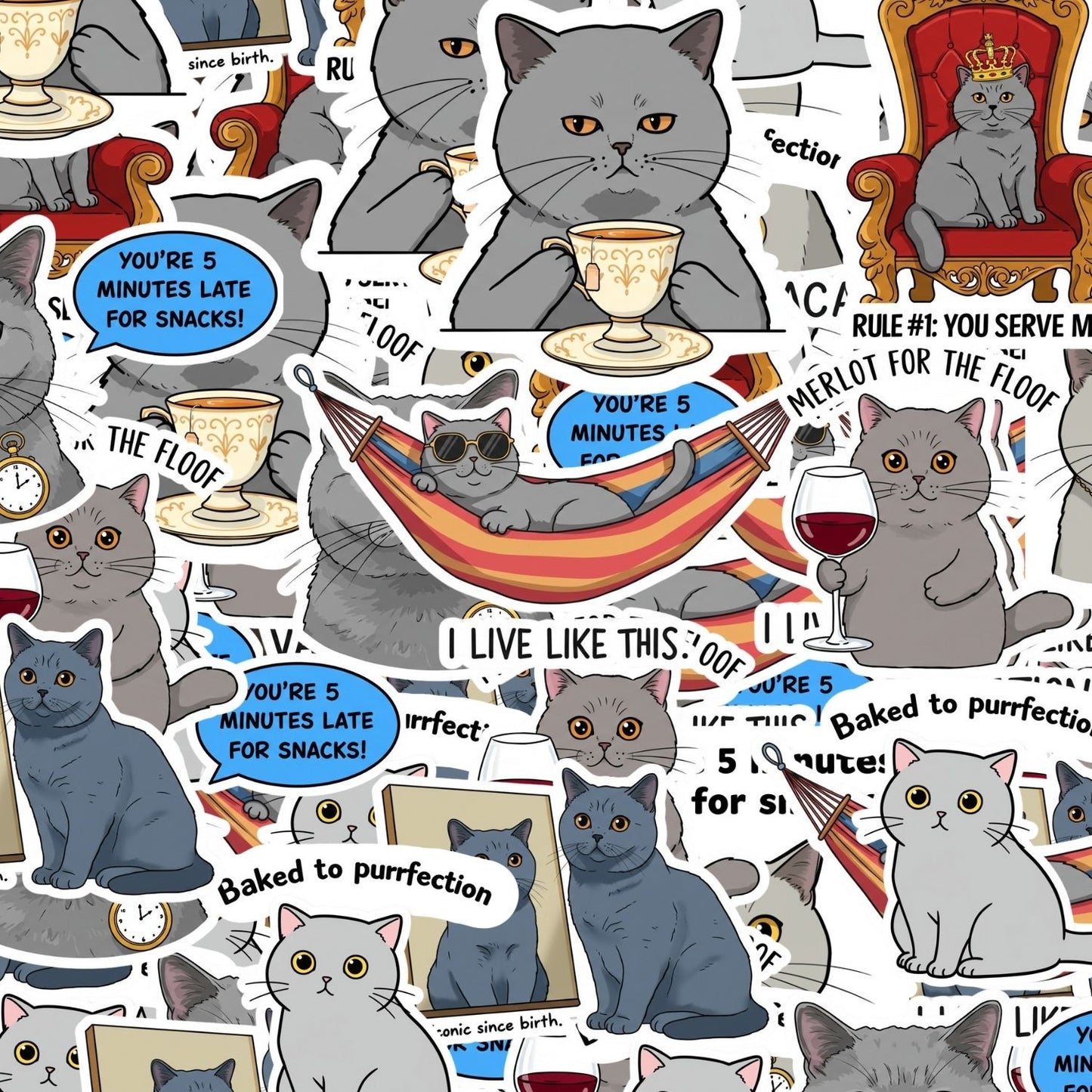 BSH Cat Sticker Packs by Style's Bug