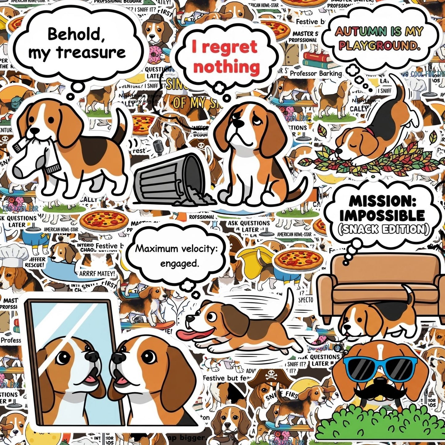 Beagle Sticker Pack by Style's Bug
