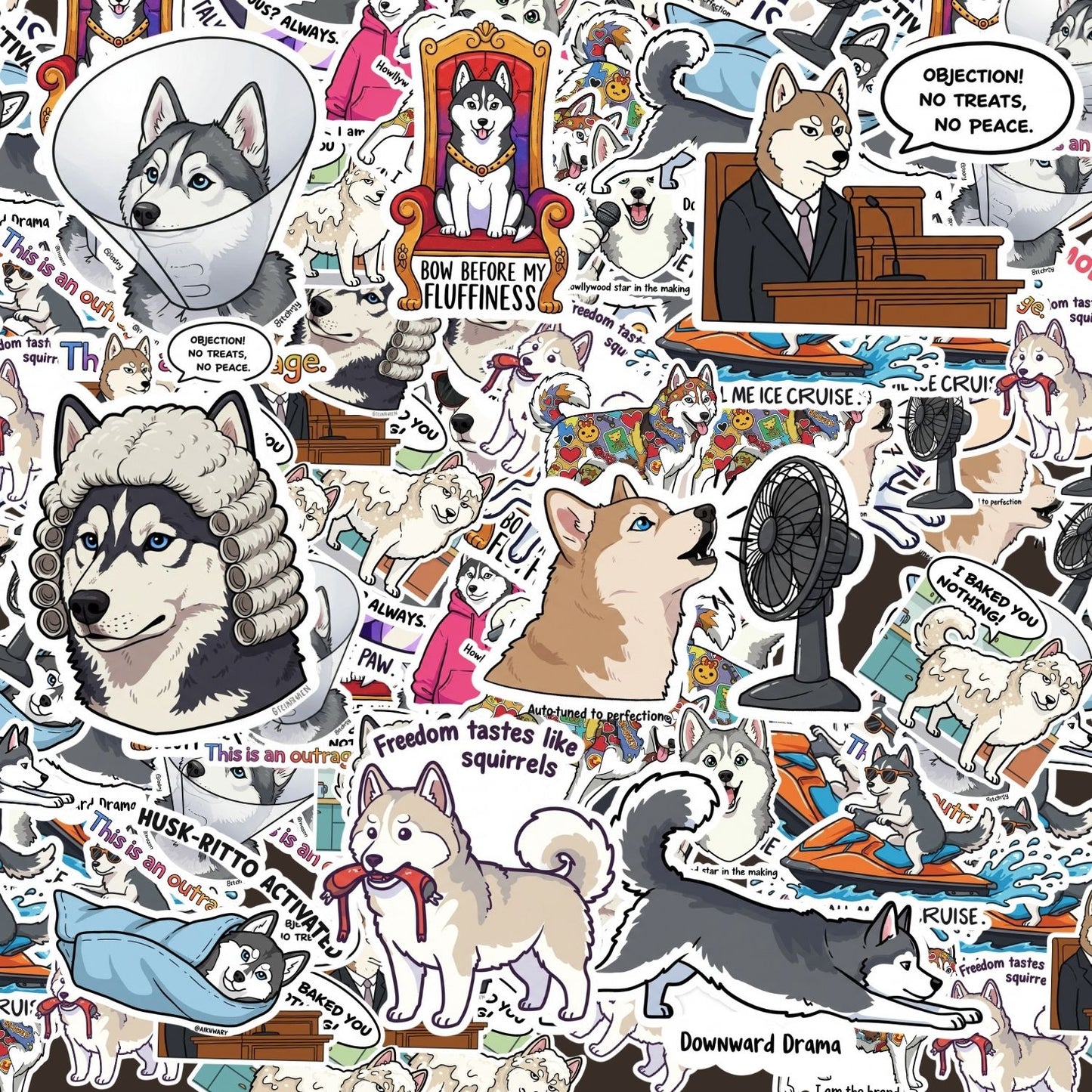 Husky Sticker Pack by Style's Bug