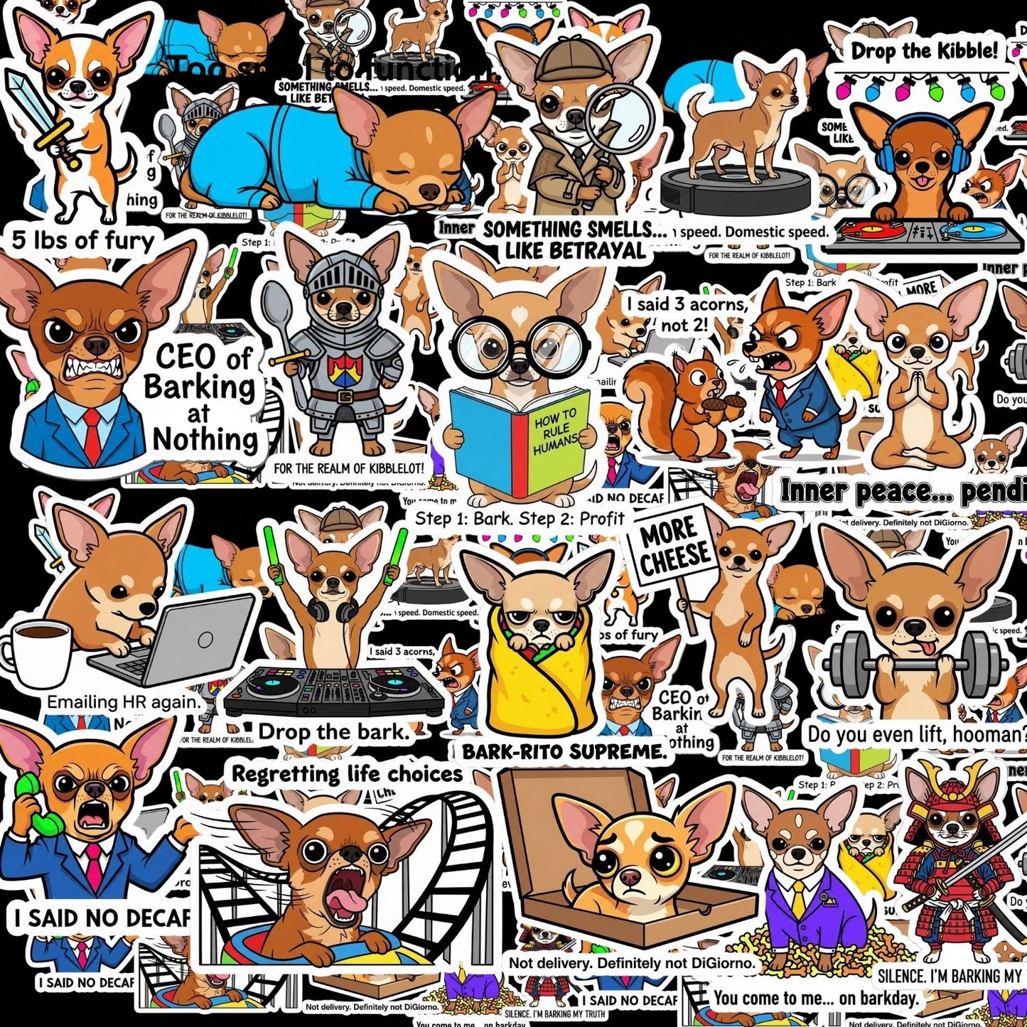 Chihuahua Sticker Packs by Style's Bug