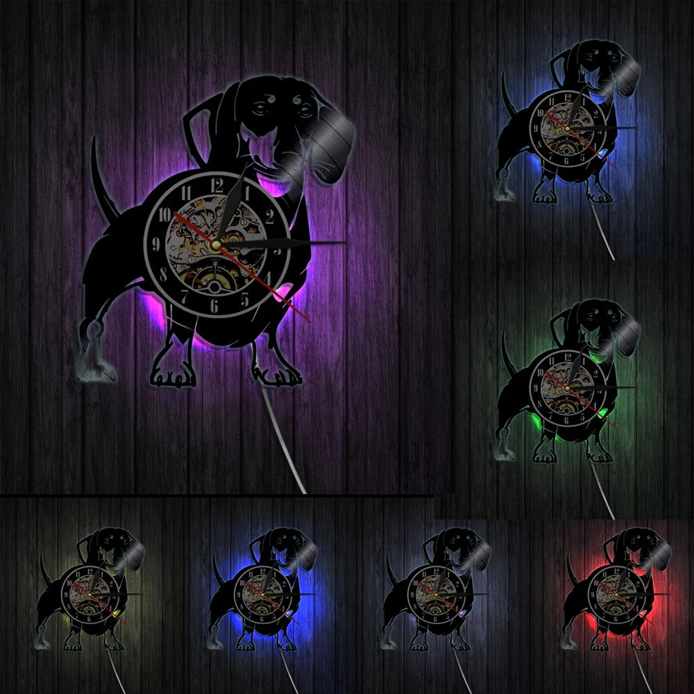 Realistic Dog Wall Clocks