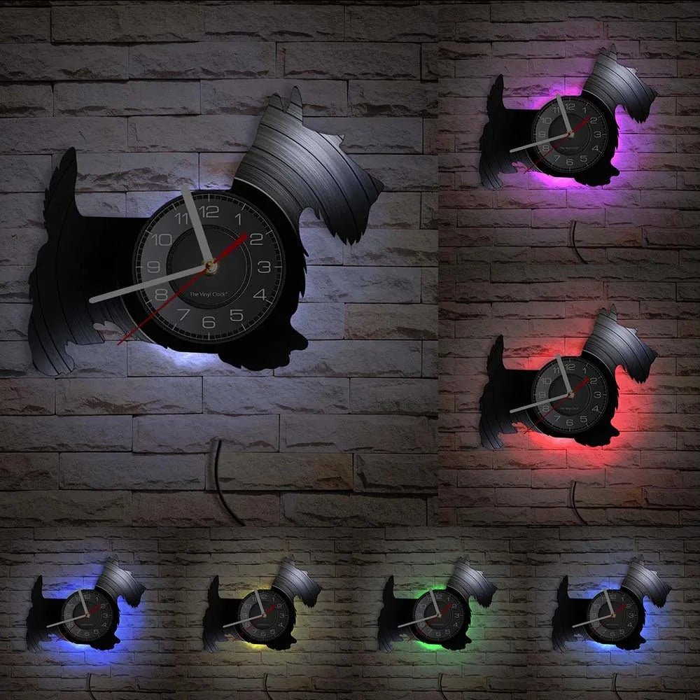 Realistic Dog Wall Clocks