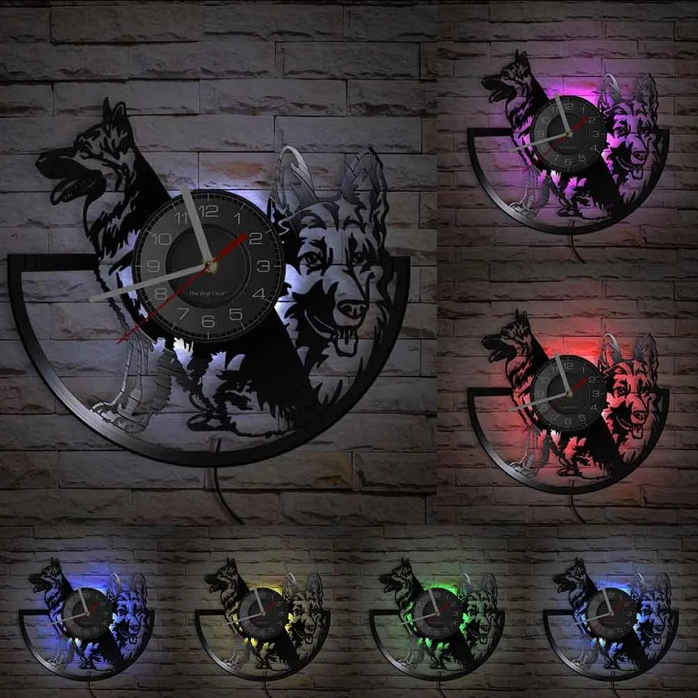 Realistic Dog Wall Clocks