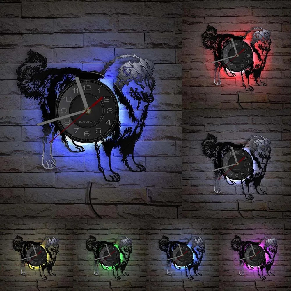 Realistic Dog Wall Clocks