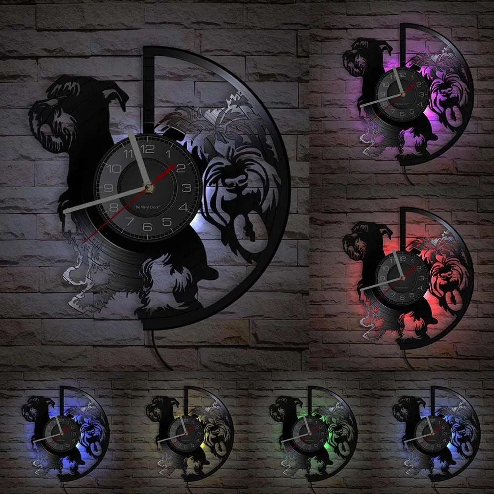 Realistic Dog Wall Clocks