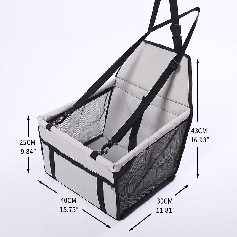 Foldable Car Pet Seat with Safe Belt - Style's Bug