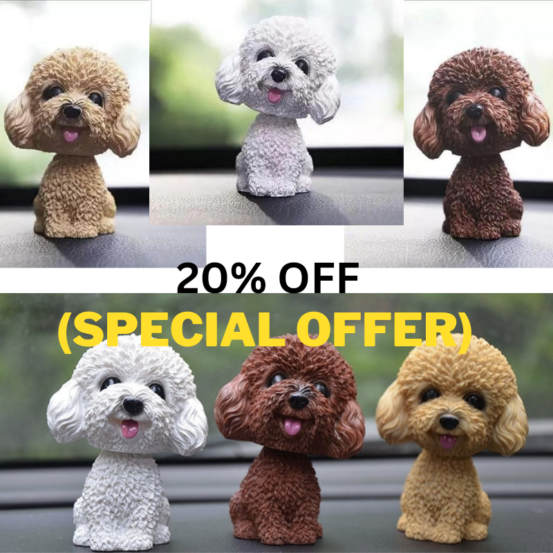 Cavapoo Shaking Head Car ornaments