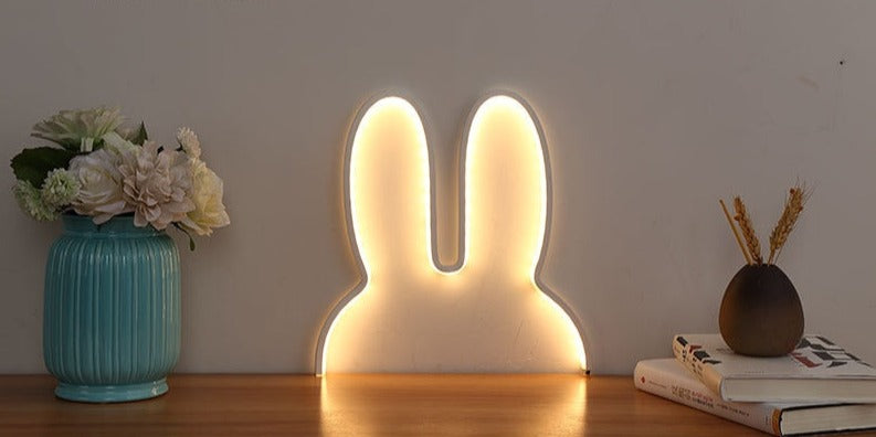 Rabbit ears Night Light by SB - Style's Bug White - small (30 x 30cm) / Dimmer switch
